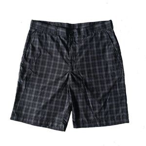 Men's Ben Hogan Gray Plaid Shorts 34